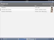List recipes - FileMaker recipe database