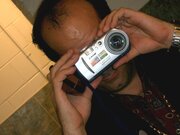 Jamie Douglas takes a picture
