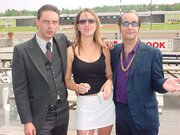 Derick Fage (Joey), Leah Miller (the Good Looking Woman) and Jamie Douglas (Frankie)